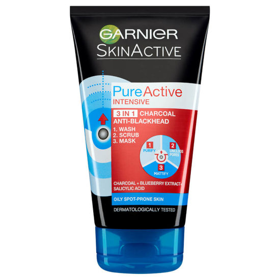 Picture of Pure Active 3in1 Charcoal Blackhead Mask Wash Scrub